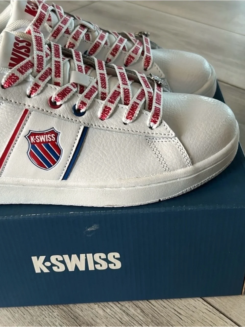 K-Swiss Ramli Court low top sneakers white size 7.5 new